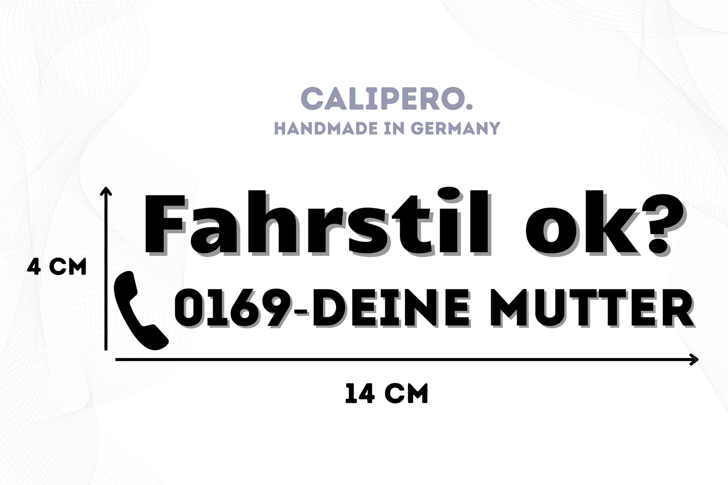 Sticker "Fahrstil ok?"