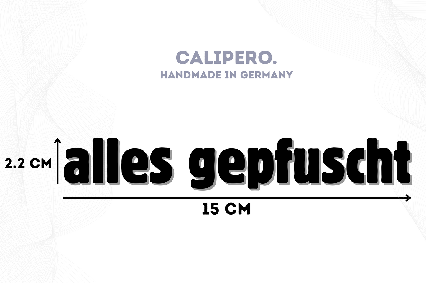 Sticker "alles gepfuscht"