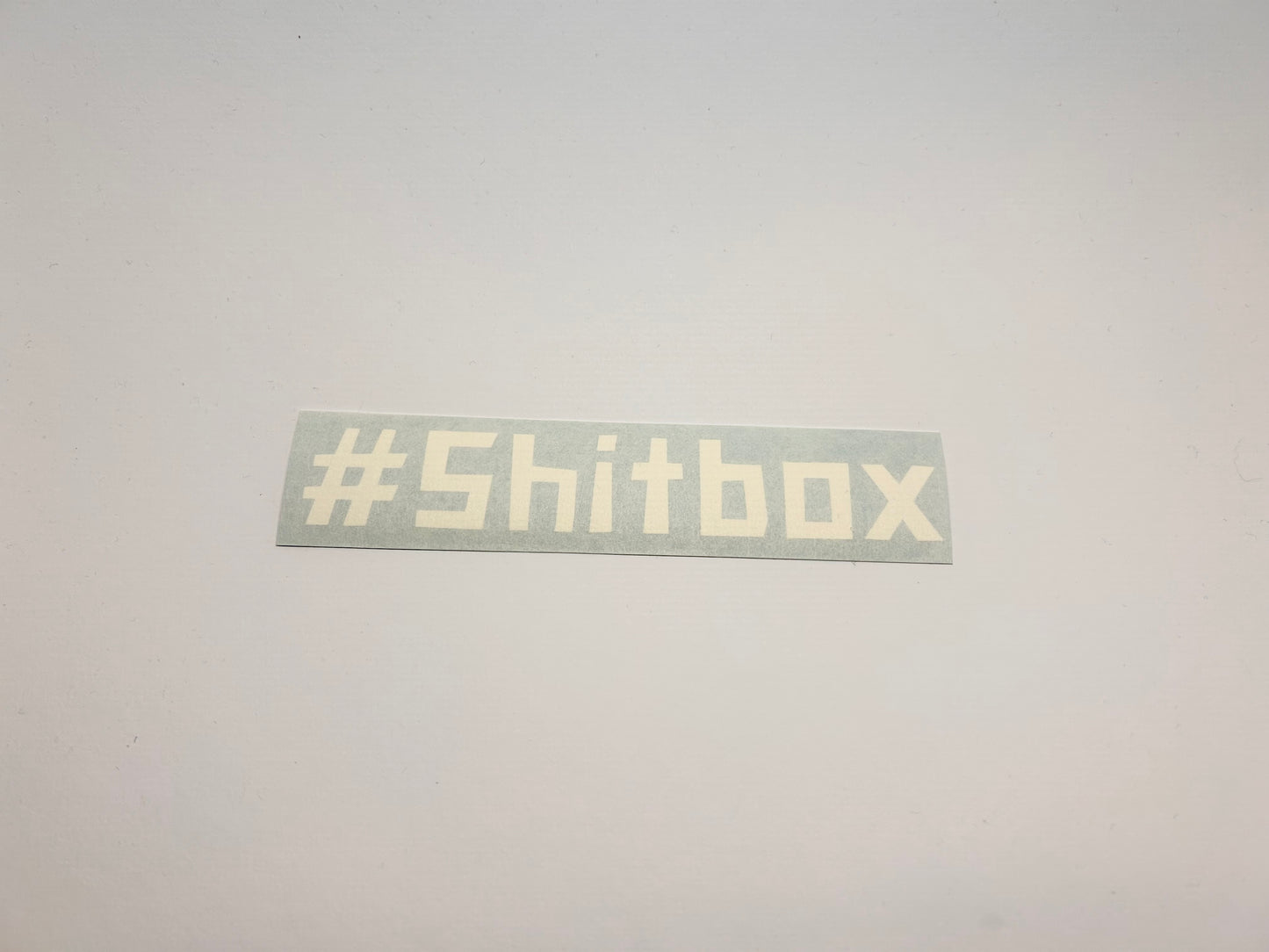 Sticker "#Shitbox"