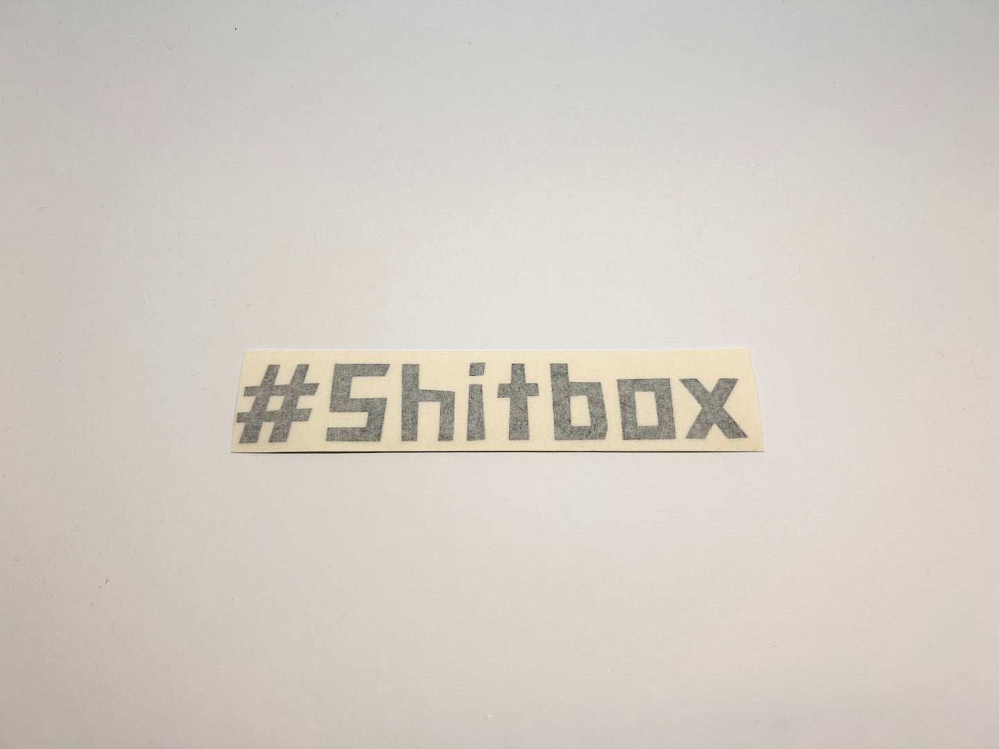 Sticker "#Shitbox"