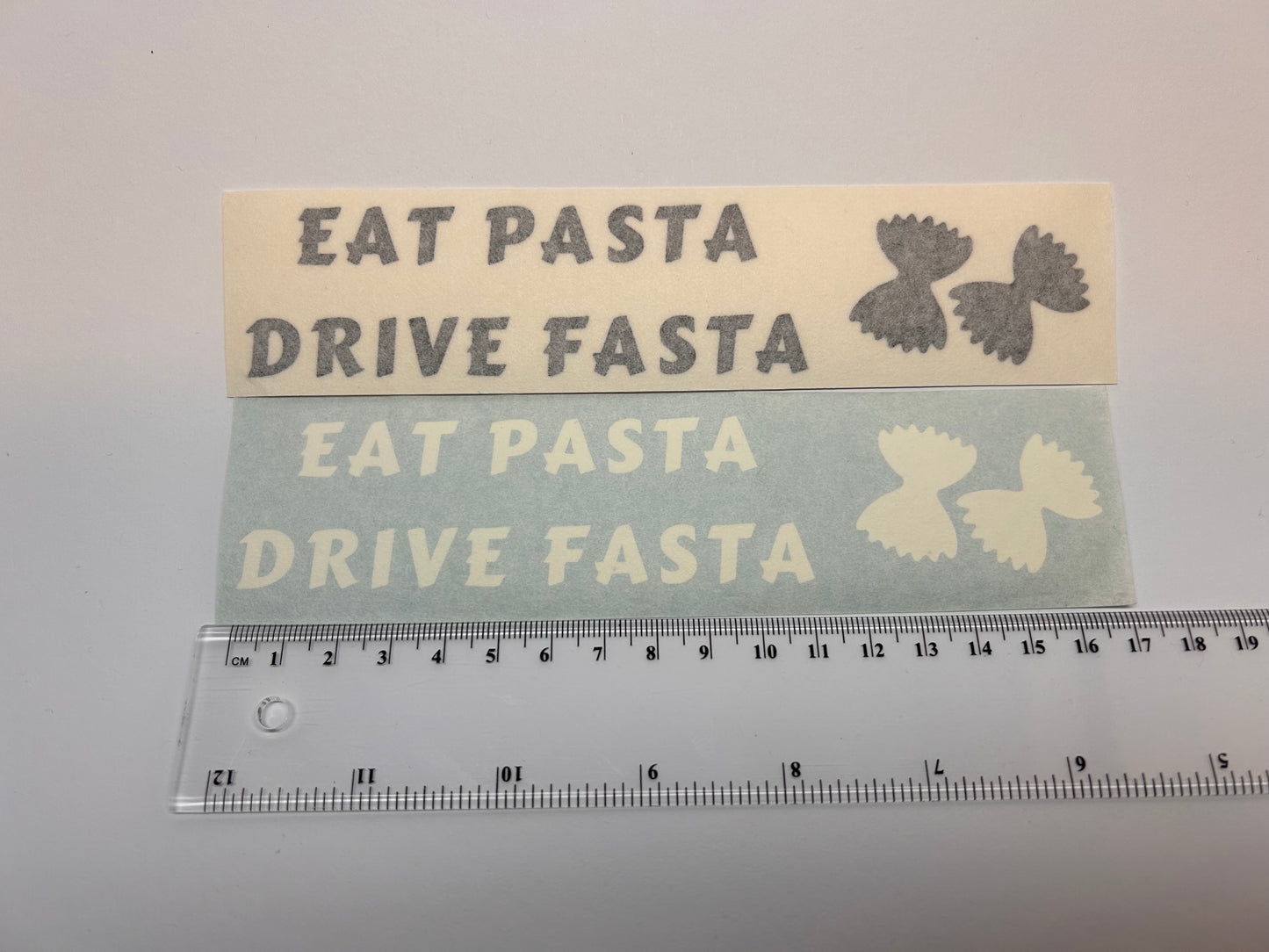 Sticker "Eat Pasta Drive Fasta"