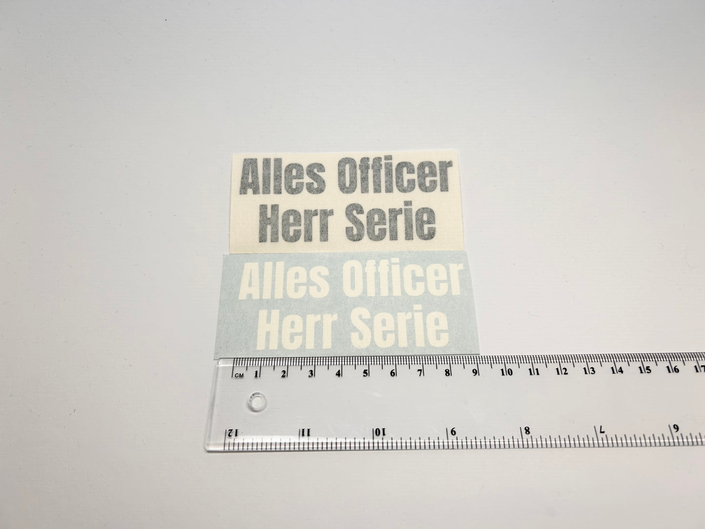 Sticker "Alles Officer Herr Serie"