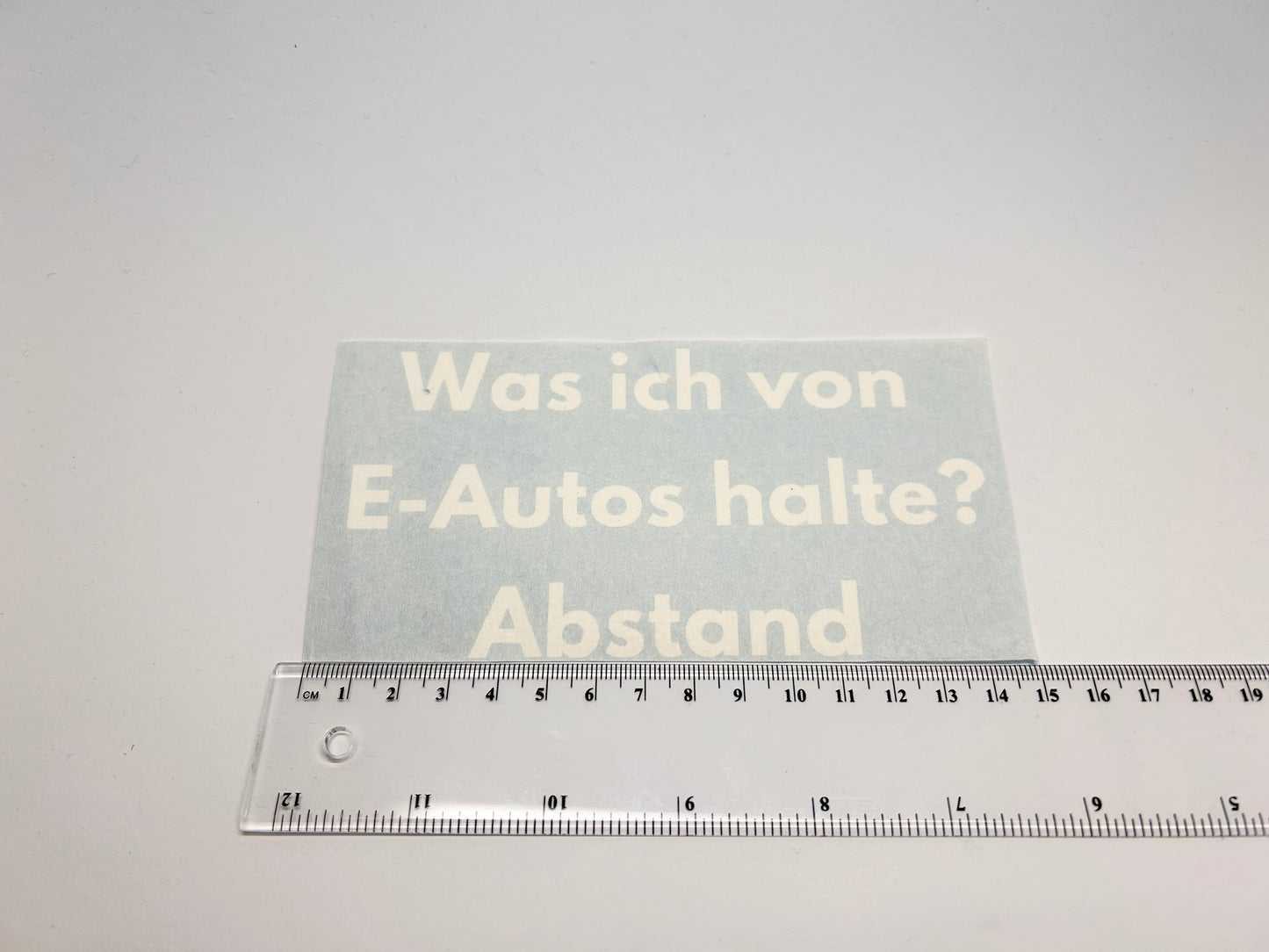 Sticker "Was ich von E-Autos halte?"