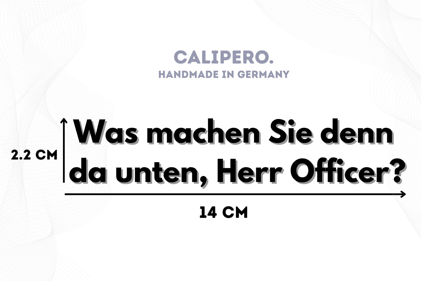 Sticker "Was machen Sie denn da unten, Herr Officer?"