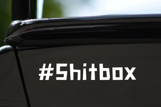 Sticker "#Shitbox"