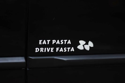 Sticker "Eat Pasta Drive Fasta"